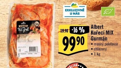 Kuřecí mix na gril Gurmán Od řezníka na gril Albert