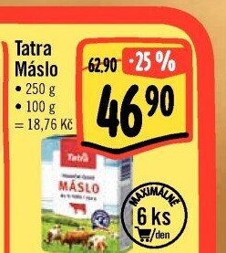 Máslo Tatra