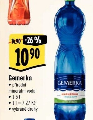 Minerální voda Gemerka