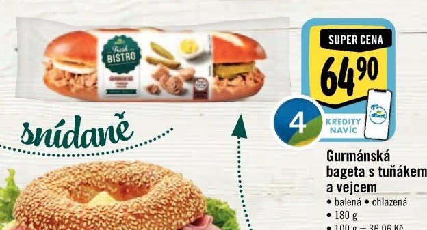 Obložená bageta Albert Fresh Bistro