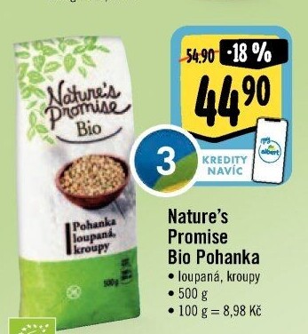 Pohanka loupaná bio Nature'