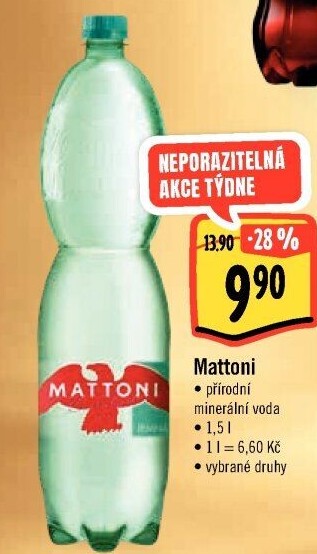 Přírodní voda Mattoni