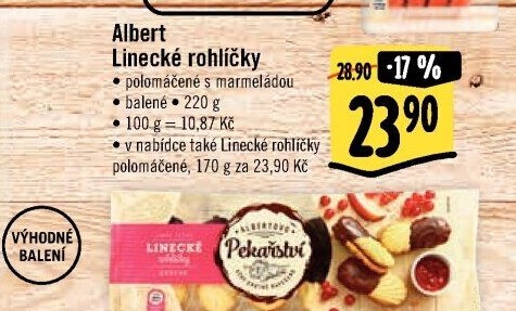 Rohlíčky linecké Albert