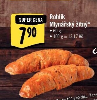 Rohlík Mlynářský žitný Albert