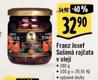 Sušená rajčata v oleji Exclusive Franz Josef Kaiser