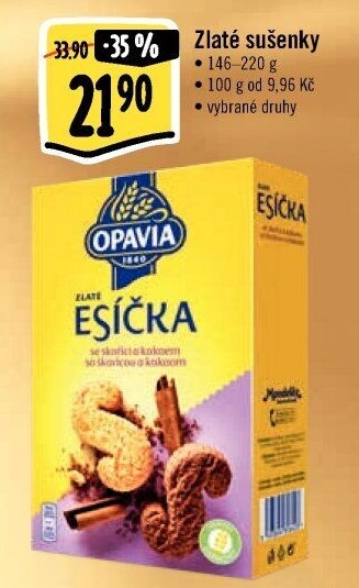 Sušenky Zlaté Opavia - boxy