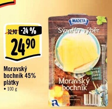 Sýr Moravský bochník 45% Sýrařův výběr Madeta