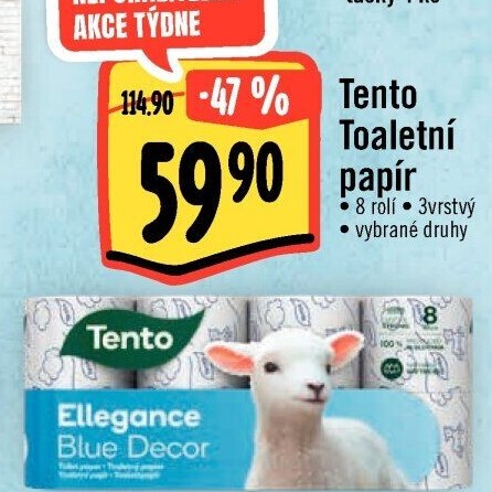 Toaletní papír 3vrstvý Tento