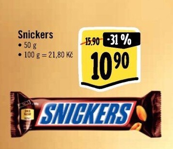 Tyčinka Snickers