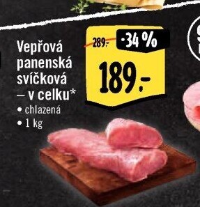 Vepřová panenská svíčková