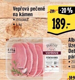 Vepřová pečeně na kámen Albert