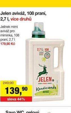 Jelen aviváž, 108 praní, 2,7 l, více druhů