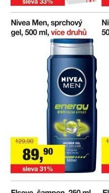Nivea Men, sprchový gel, 500 ml, více druhů