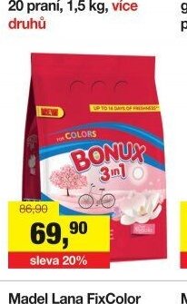 Bonux, prací prášek, 20 praní, 1,5 kg, více druhů
