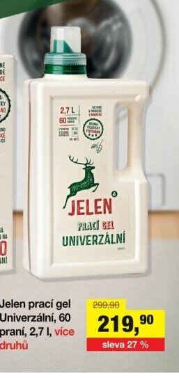 Jelen prací gel Univerzální, 60 praní, 2,7 l, více druhů