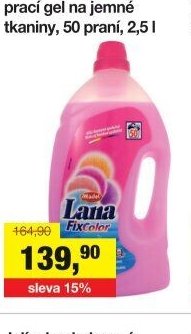 Madel Lana FixColor prací gel na jemné tkaniny, 50 praní, 2,5 l