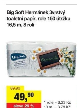 Toaletní papír 3vrstvý Big Soft