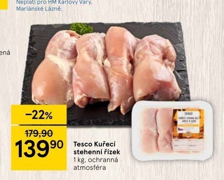 Tesco Kuřecí stehenní řízek