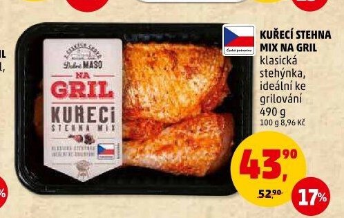 KUŘECÍ STEHNA MIX NA GRIL