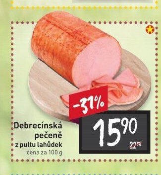 Debrecínská pečeně z pultu lahůdek