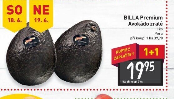 BILLA Premium Avokádo zralé