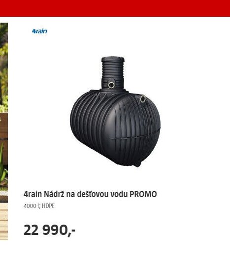 4rain Nádrž na dešťovou vodu PROMO - BAUHAUS akcniletaky.com
