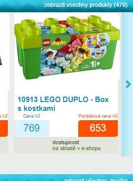 10913 LEGO DUPLO - Box s kostkami