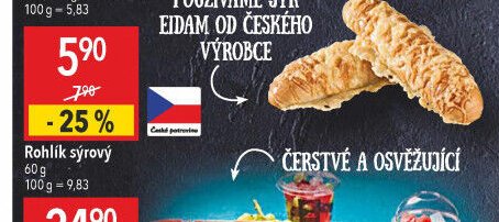 Rohlík sýrový