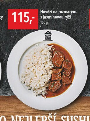 Hovězí na rozmarýnu s jasmínovou rýží