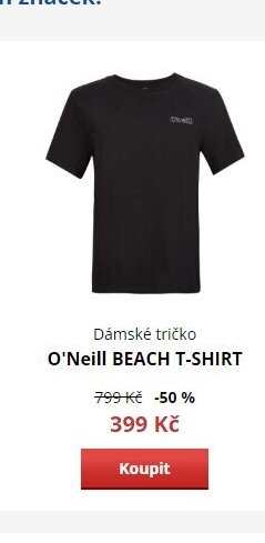 Dámské tričko O'Neill BEACH T-SHIRT