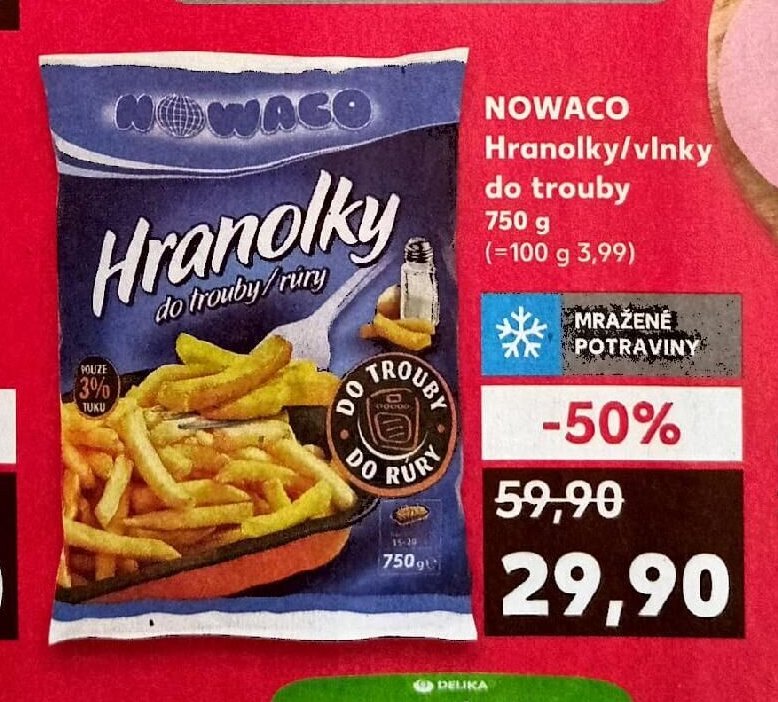 Nowaco Hranolky do trouby