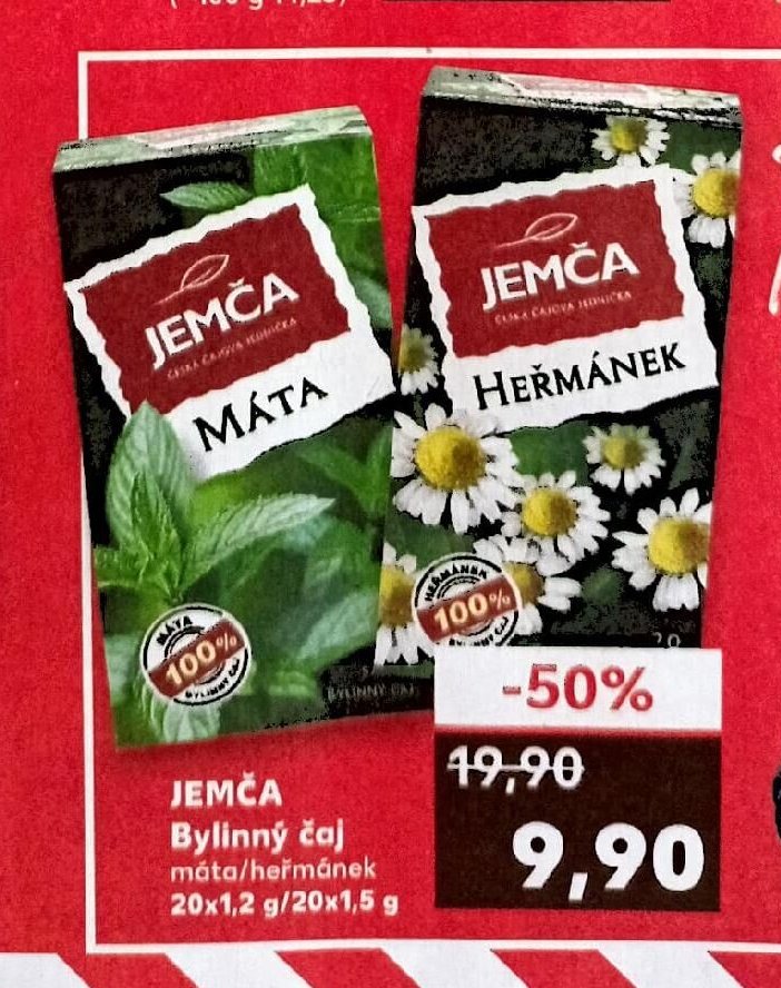 JEMČA Bylinný čaj máta/heřmánek
