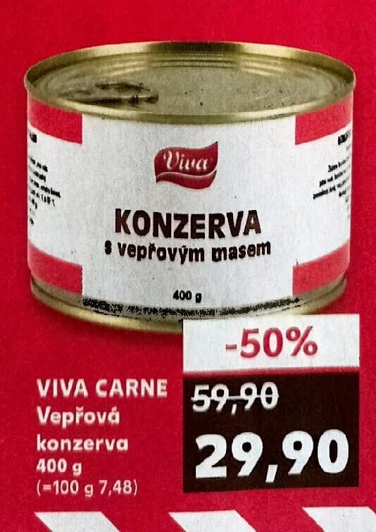 VIVA CARNE Vepřová konzerva
