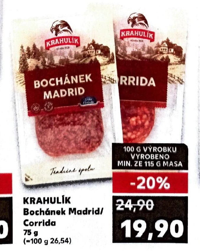 KRAHULÍK Bochánek Madrid/Corrida 75 g