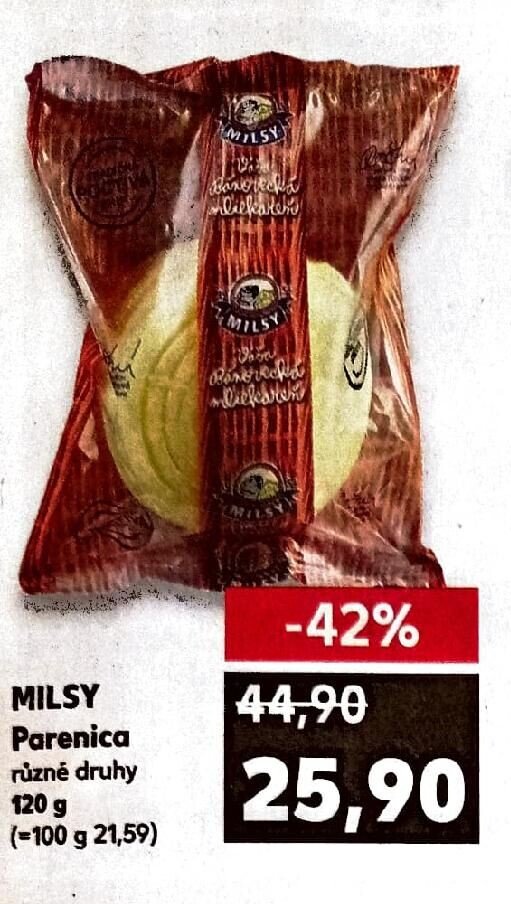MILSY Parenica různé druhy