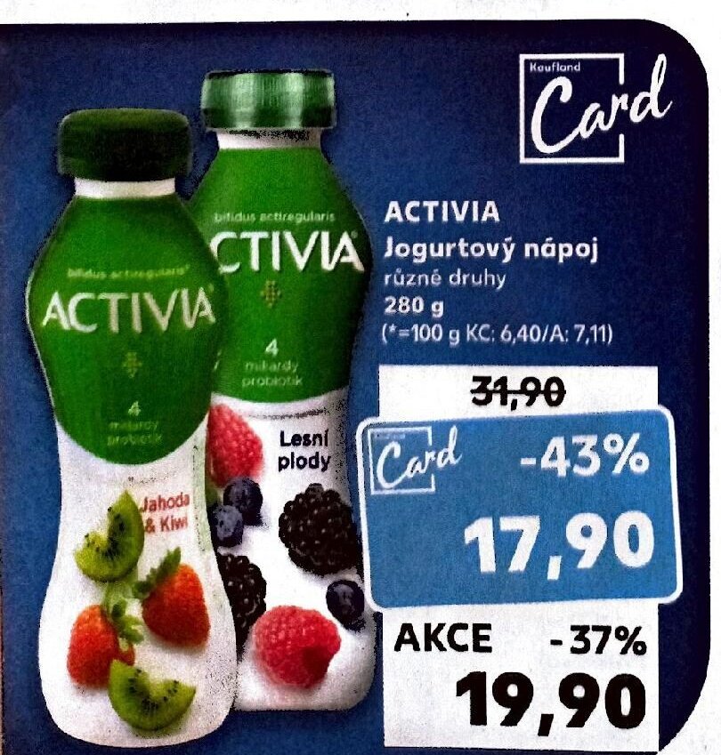 Activia jogurtový nápoj