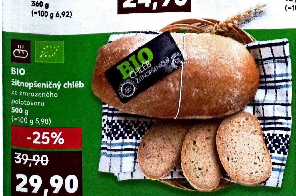BIO žitnopšeničný chléb