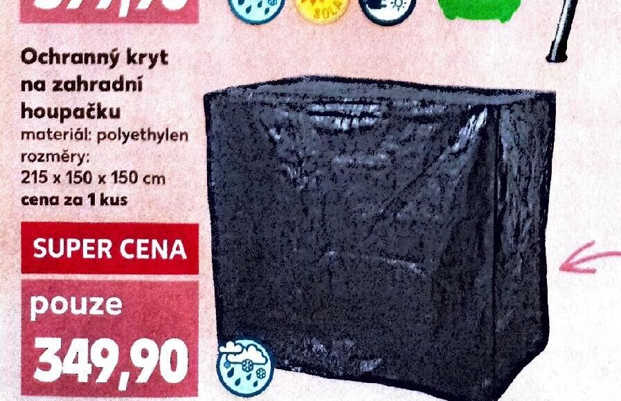 Ochranný kryt na zahradní houpačku