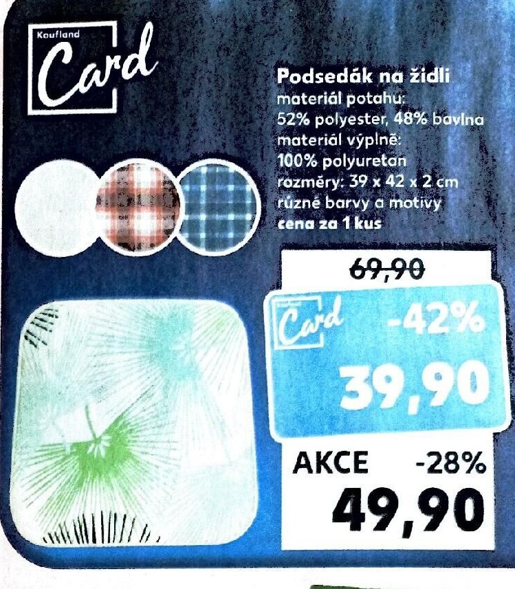 Podsedák na židli