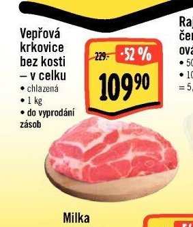 Vepřová krkovice bez kosti