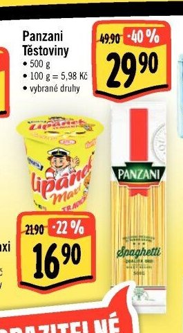 Panzani Těstoviny