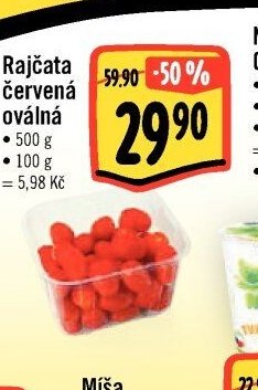 Rajčata červená oválná