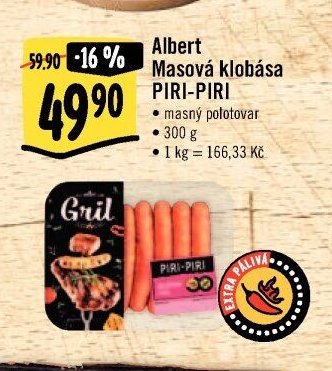 Albert Masová klobása PIRI-PIRI