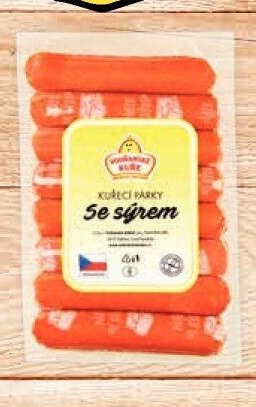 Kuřecí párky se sýrem