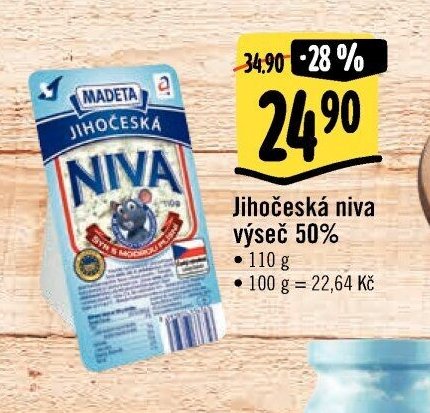 Jihočeská niva výseč 50%