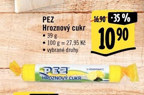 PEZ Hroznový cukr