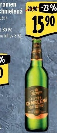 Pivo světlý ležák Extra chmelená 12° Staropramen