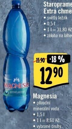 Přírodní voda Magnesia
