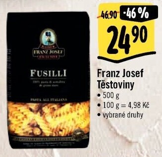 Těstoviny semolinové Exclusive Franz Josef Kaiser