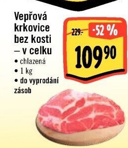 Vepřová krkovice bez kosti